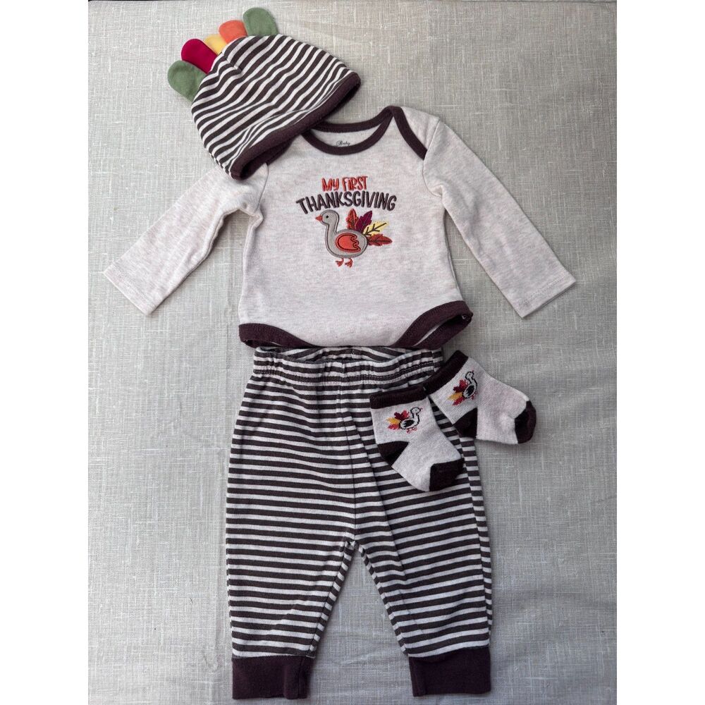 Baby My First Thanksgiving 4 Piece Set